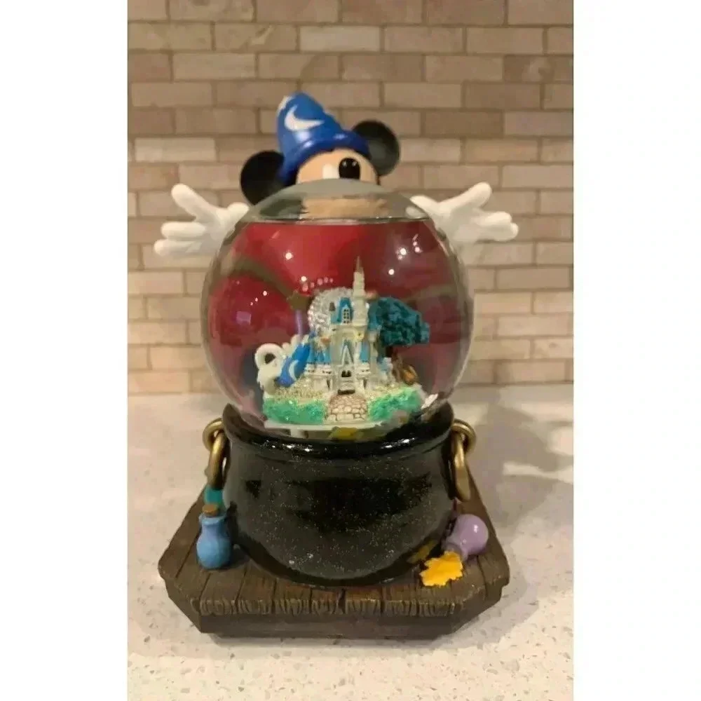 Walt Disney World Mickey Fantasia The Sorcerers Apprentice‎ Snowglobe Musical